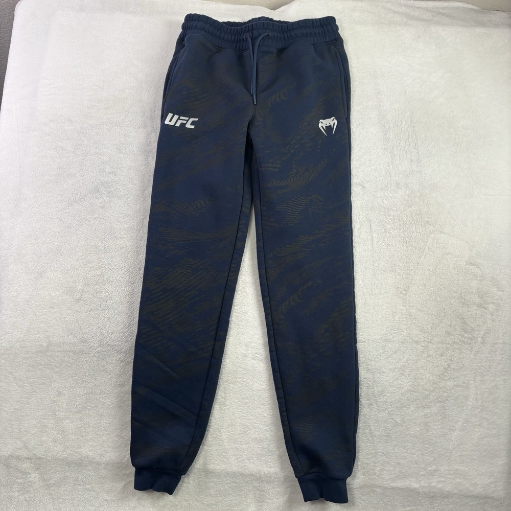 UFC Venum Blue Camouflage Fleece Activewear Pants Jogger Men's Small